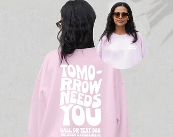 Positivity Crewneck Sweatshirt - Mental Wellness Shirt - Soft Cotton Blend, Unisex Casual Wear, Retail Fit