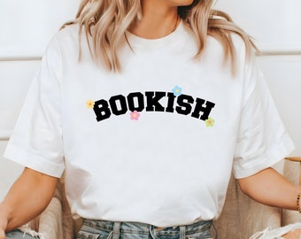 Floral Book Shirt: Vintage Reading Lover Tee, Comfort Colors Cotton (Unisex)