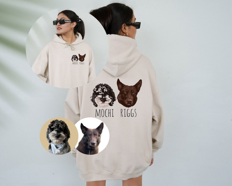 Felpa con cappuccio per cani personalizzata, questo umano appartiene al maglione per cani personalizzato, mamma Doodle, doodle dorato, cane personalizzato, girocollo mamma cane, mamma doodle d'oro mamma