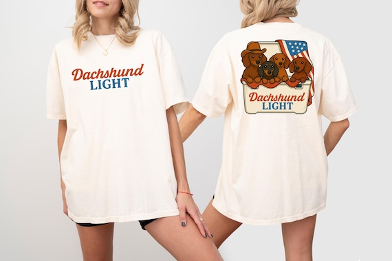 Retro Dachshund Tee: Patriotic American Weiner Dog 4th of July Shirt