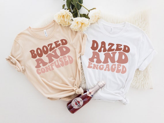 Retro Bridal Graphic Tee, Unisex Fit, Bachelorette Party Shirt (Heather Cotton)