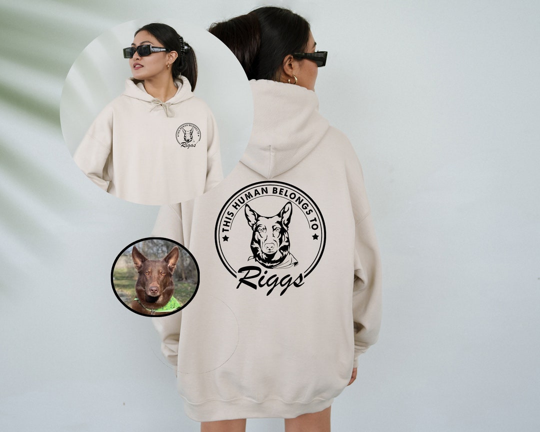 Custom Dog Hoodie, This Human Belongs to Custom Dog Sweater, Doodle Mom, Golden Doodle, Custom