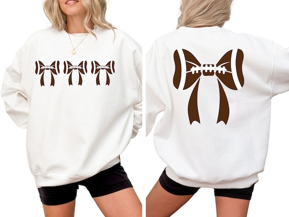 Retro Football Mom Crewneck Sweater: Game Day Comfort Fit (Tear Away Label)