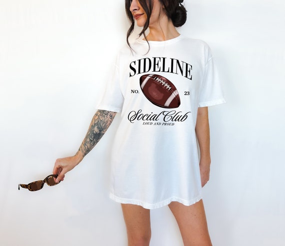 Football Mom Tee: Sideline Social Club Comfort Colors Shirt