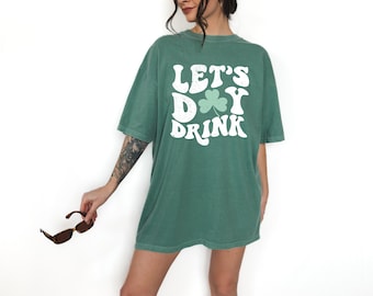 Retro St. Patrick's Day Drinking Shirt – Comfort Colors Irish Holiday Tee