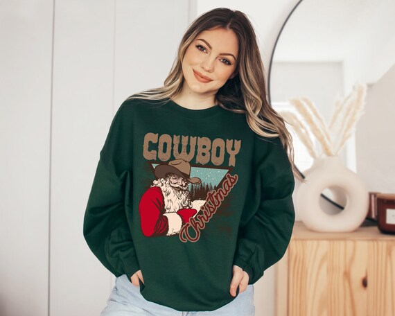 Ugly Christams Sweatshirt Western Tops for Ladies Long Sleeve T