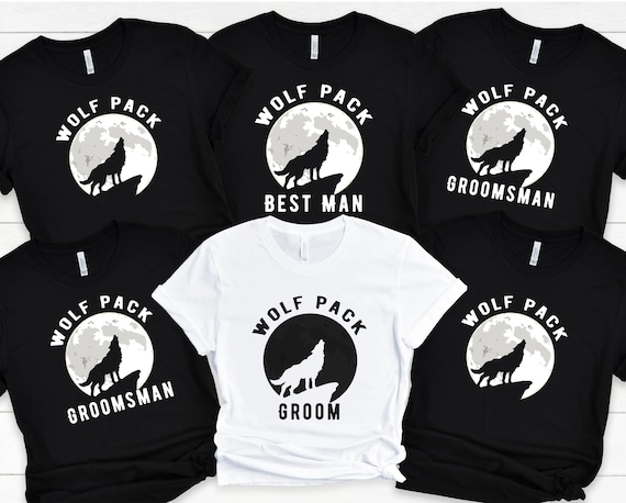 Bachelor Party Groom's Wolf Pack T-Shirt Bachelor Party Groom's Wolf Pack T-Shirt