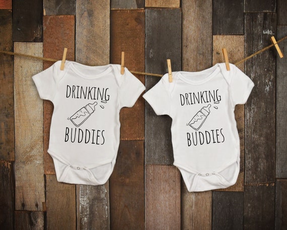 Matching Twin Baby Bodysuit: Heather Blend, Unisex Infant Shirt (Tear Away Label)
