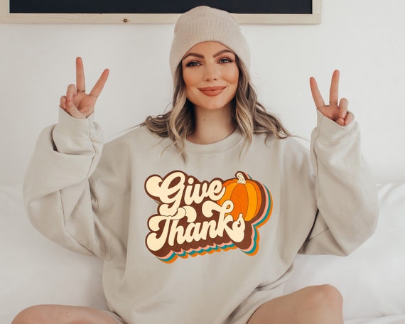 Retro Fall Graphic Sweatshirt, Vintage Autumn Style, Heather Blend (Tear Away Label)