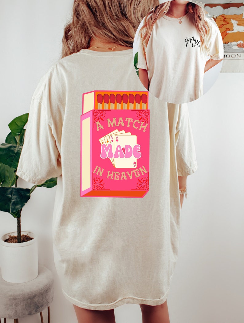 Retro Newlywed Shirt: Vintage Style, Custom Date, Comfort Colors Tee image 1