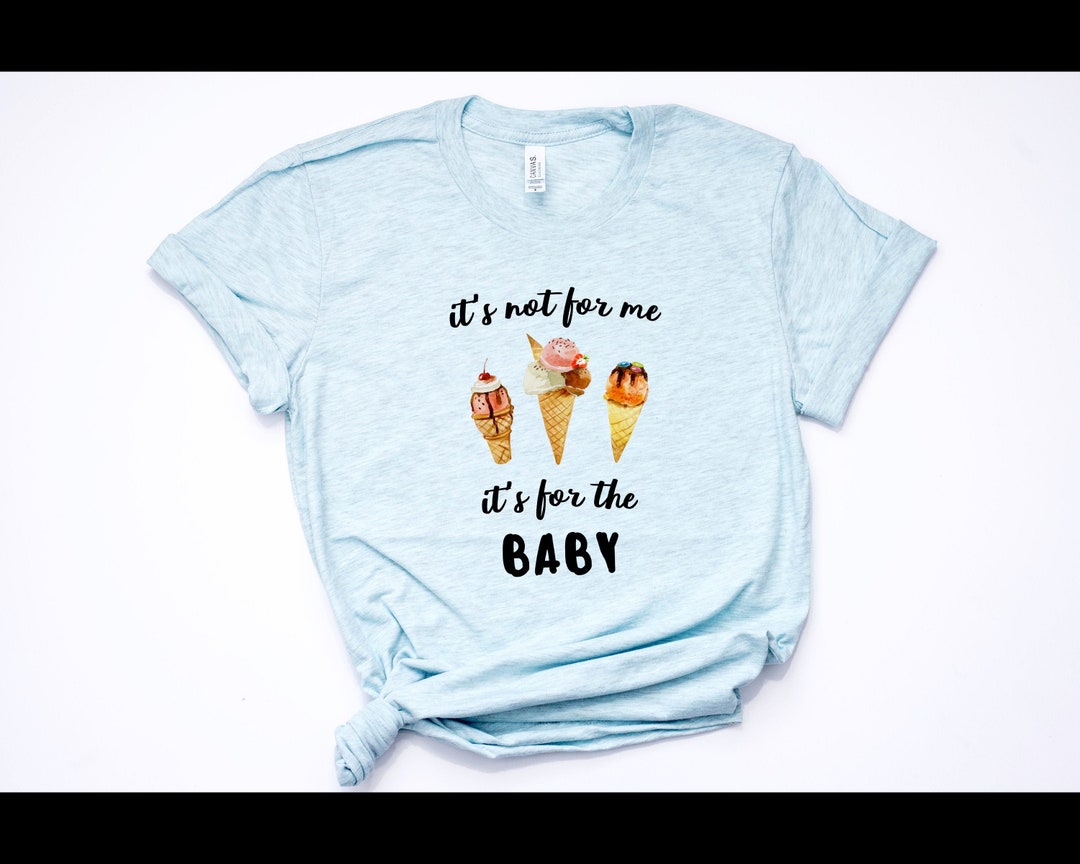 Ice Cream for the Baby Pregnancy Announcement Shirt