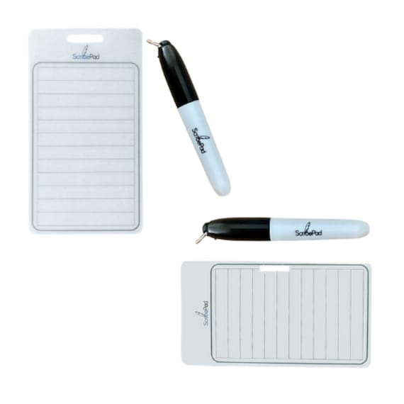  Pocket Sized Erasable Notepad Badge Accessory Mini