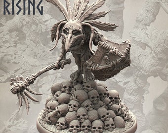 Goblin Häuptling (Modular), Asgard Rising * 3D Gedruckte Gaming Miniaturen