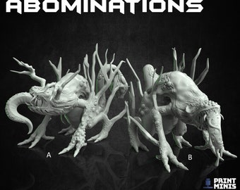 Evolved Abominations, Print Minis- Outbreak in a Lab * 3D Printed Gaming Miniatures