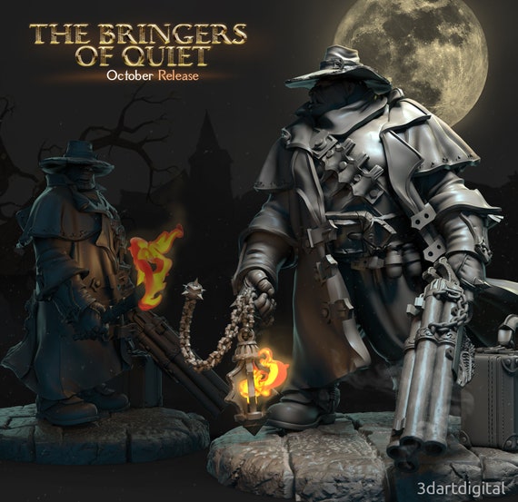 Ogre Vampire Hunter, 3D Art Digital- The Bringers of Quiet * 3D Printed  Gaming Miniatures