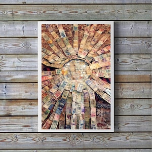 Vintage wall art,Instant download,Old money collection print,Money photo,Vintage art print,Printable vintage wall decor,Colorful retro print