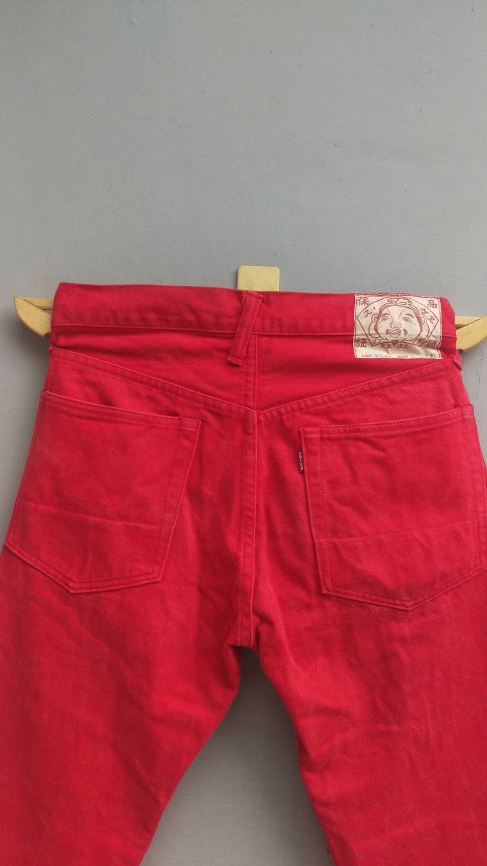 Evisu Jpn Red Denim Jeans - Etsy UK