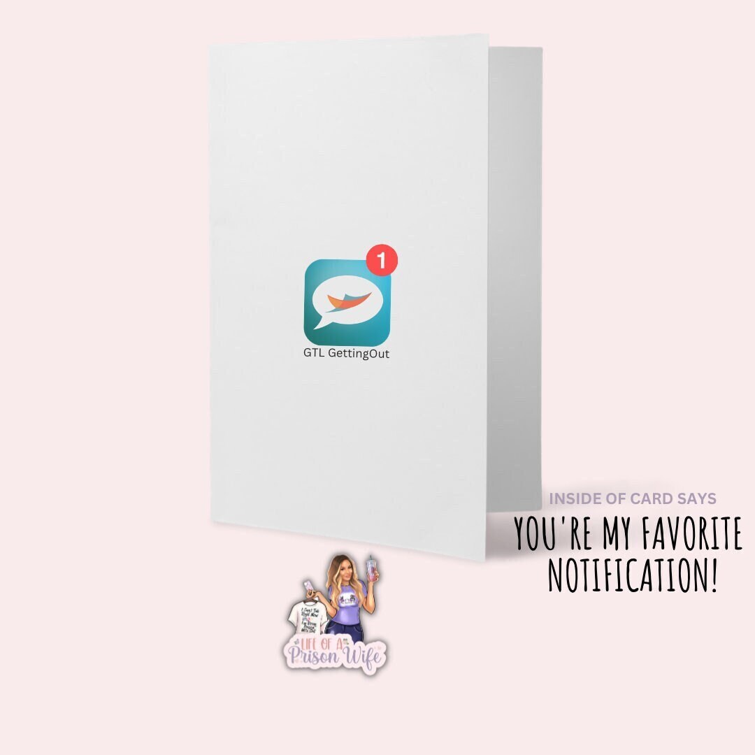 Gtl getting out prison wife card prison wife etsy