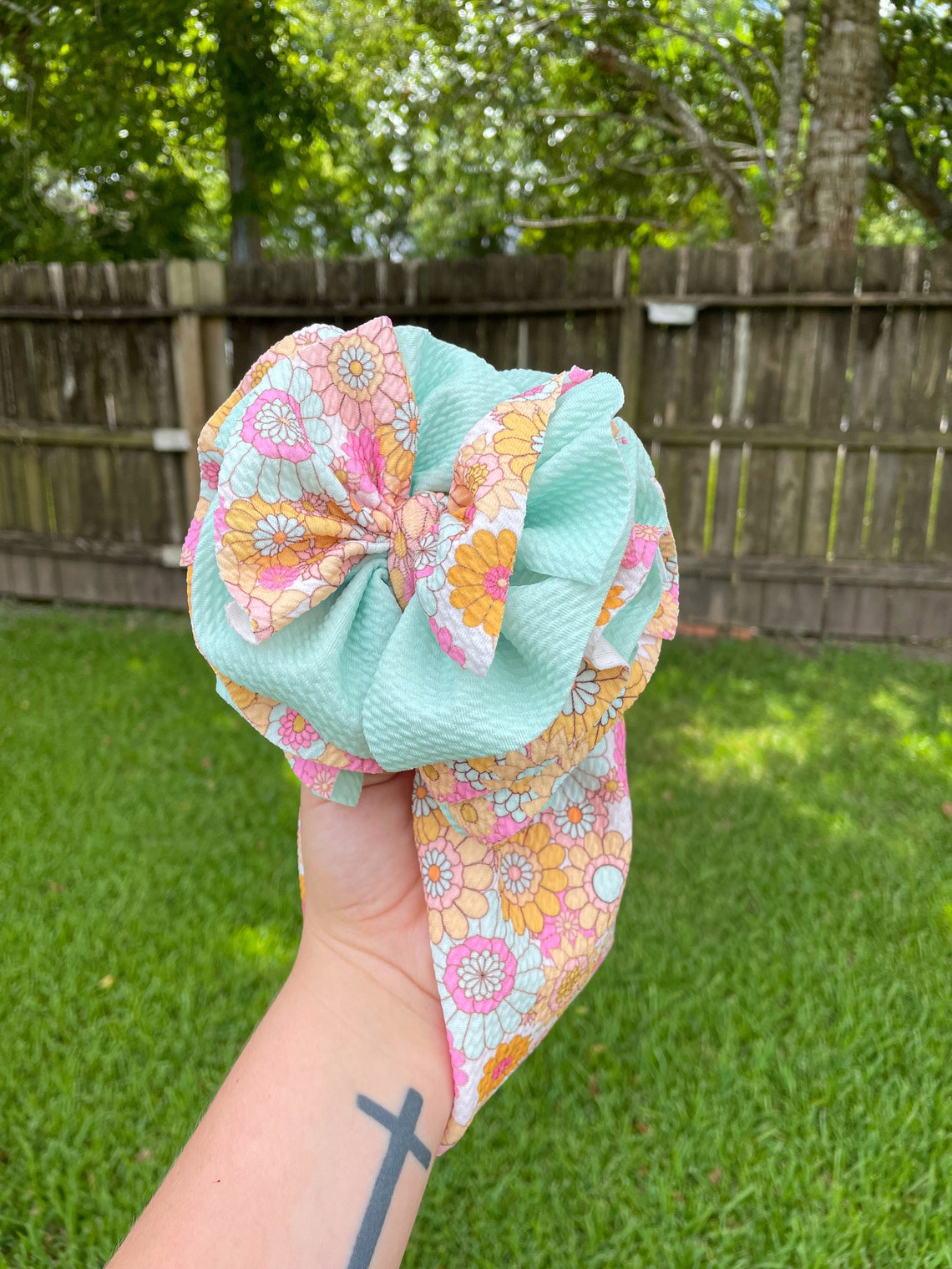 Shredded wrap big bows Shredded bows baby head wraps Etsy