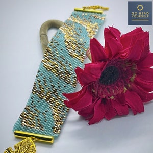 Gold Dust - even count peyote stitch bracelet pattern (not a physical bracelet)