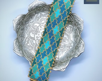 Royal - odd count peyote bracelet pattern (no physical bracelet)