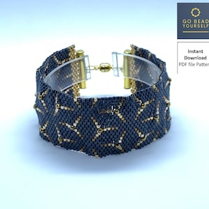 Ray of Light - odd count peyote stitch bracelet pattern (not a physical bracelet)
