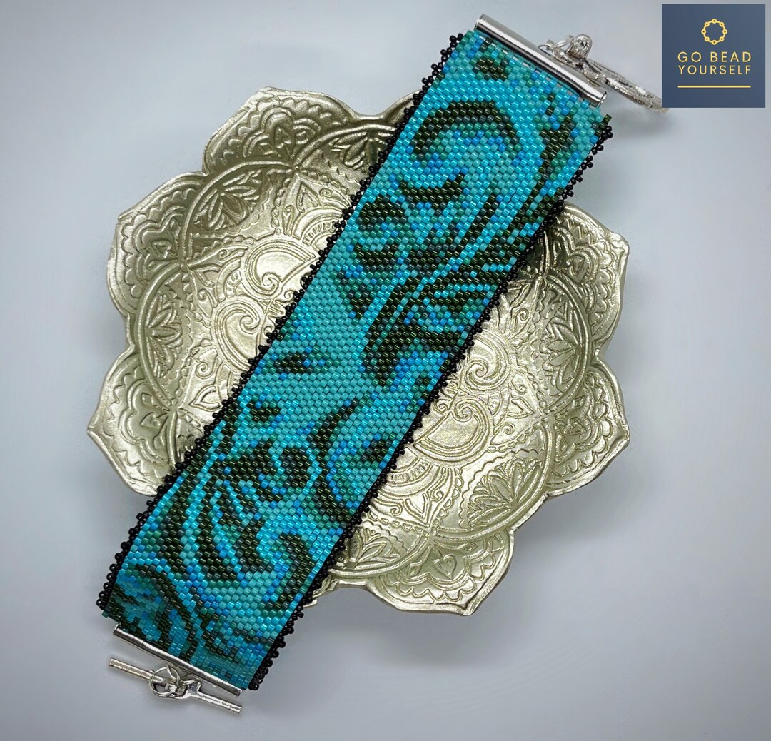 Classic Touch Even Count Peyote Stitch Bracelet not a Physical Bracelet