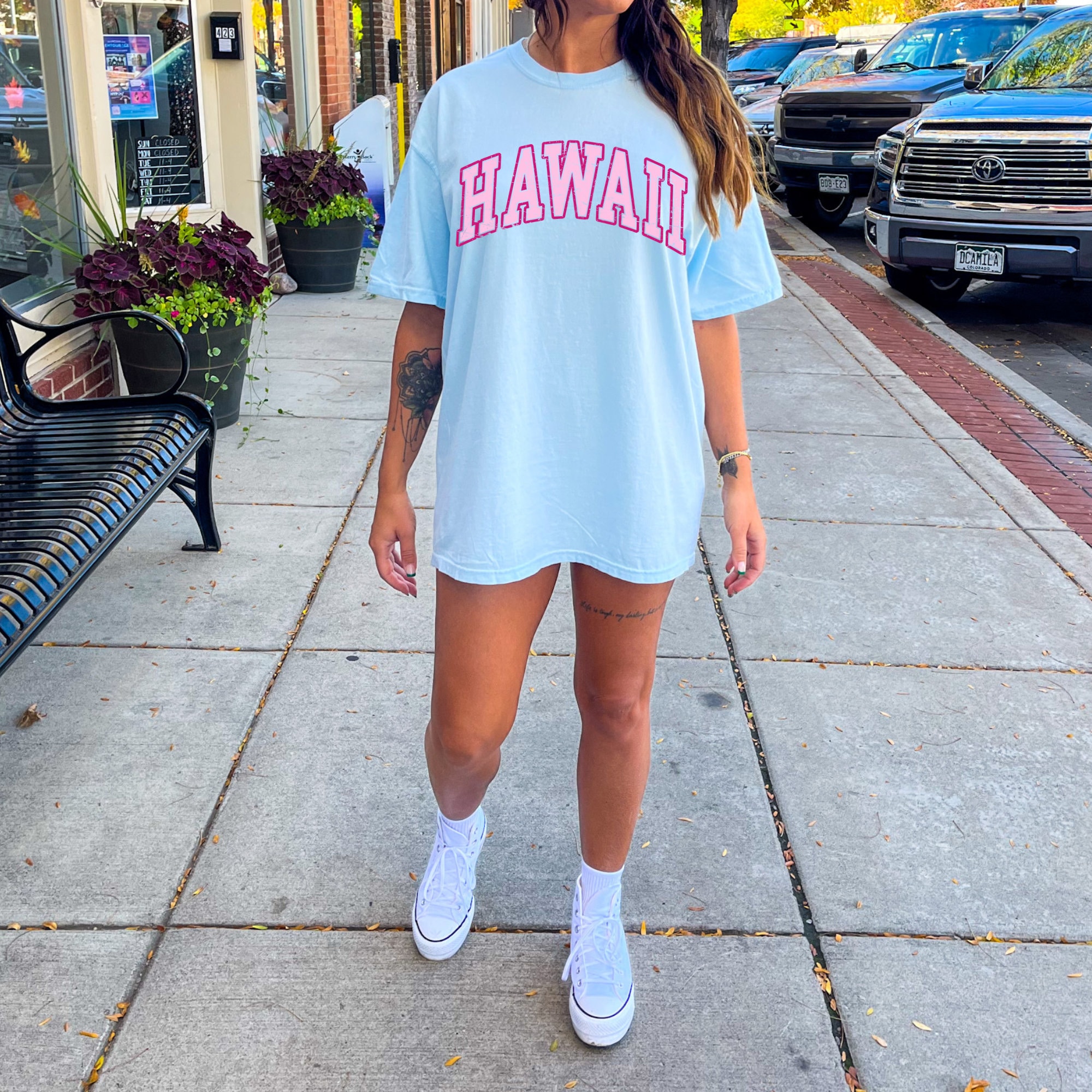 vsco girl outfits oversized shirt
