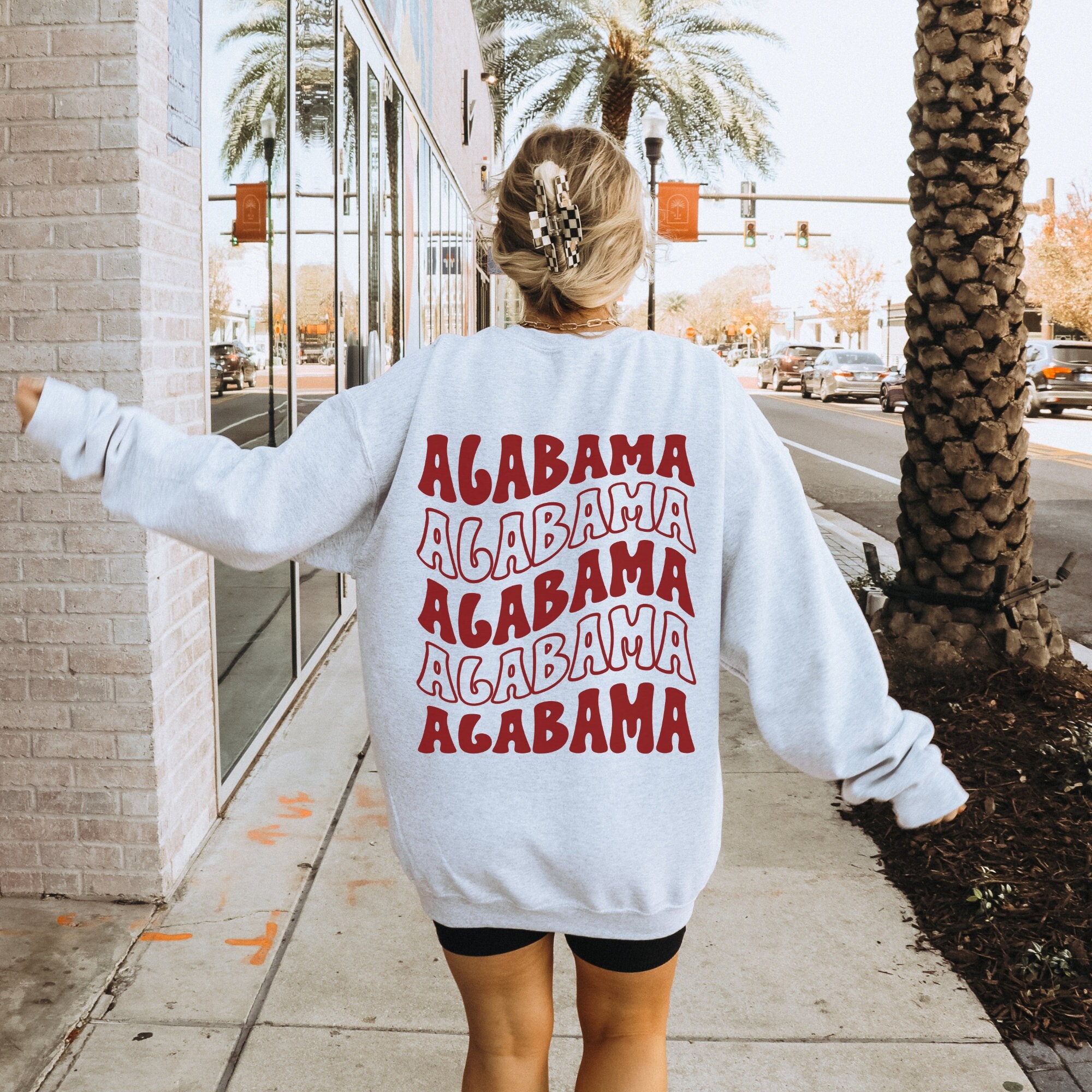 Preppy Alabama Shirt Oversized Alabama Tshirt Comfort Colors - Etsy