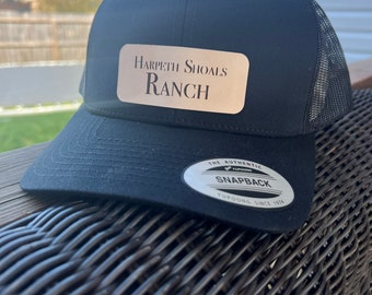 Snapback Business Logo Hat, Custom Logo Hat, Bulk Custom Leather Patch Hat, Personalized Hat, Gift for Men, Richardson 112 Hat