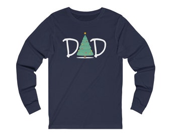 Dad holiday shirt dad Christmas shirt gift for dad mens shirt Long Sleeve Tee