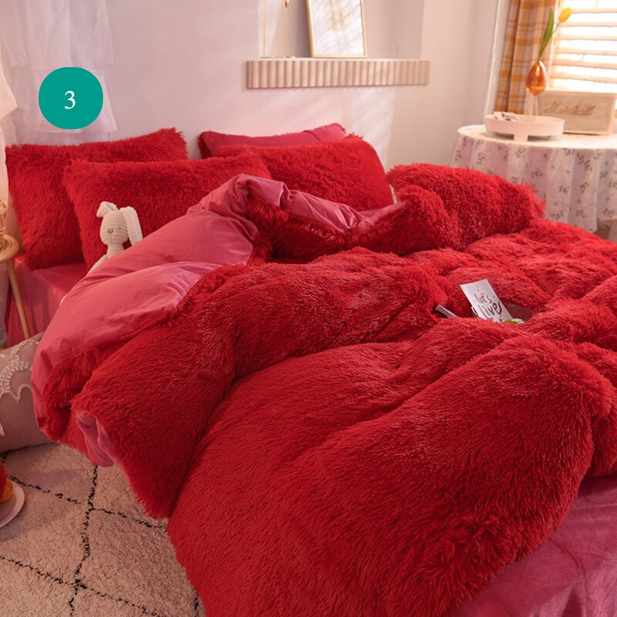 Luxurious Sheets Mink Velvet Duvet Cover Queen Etsy