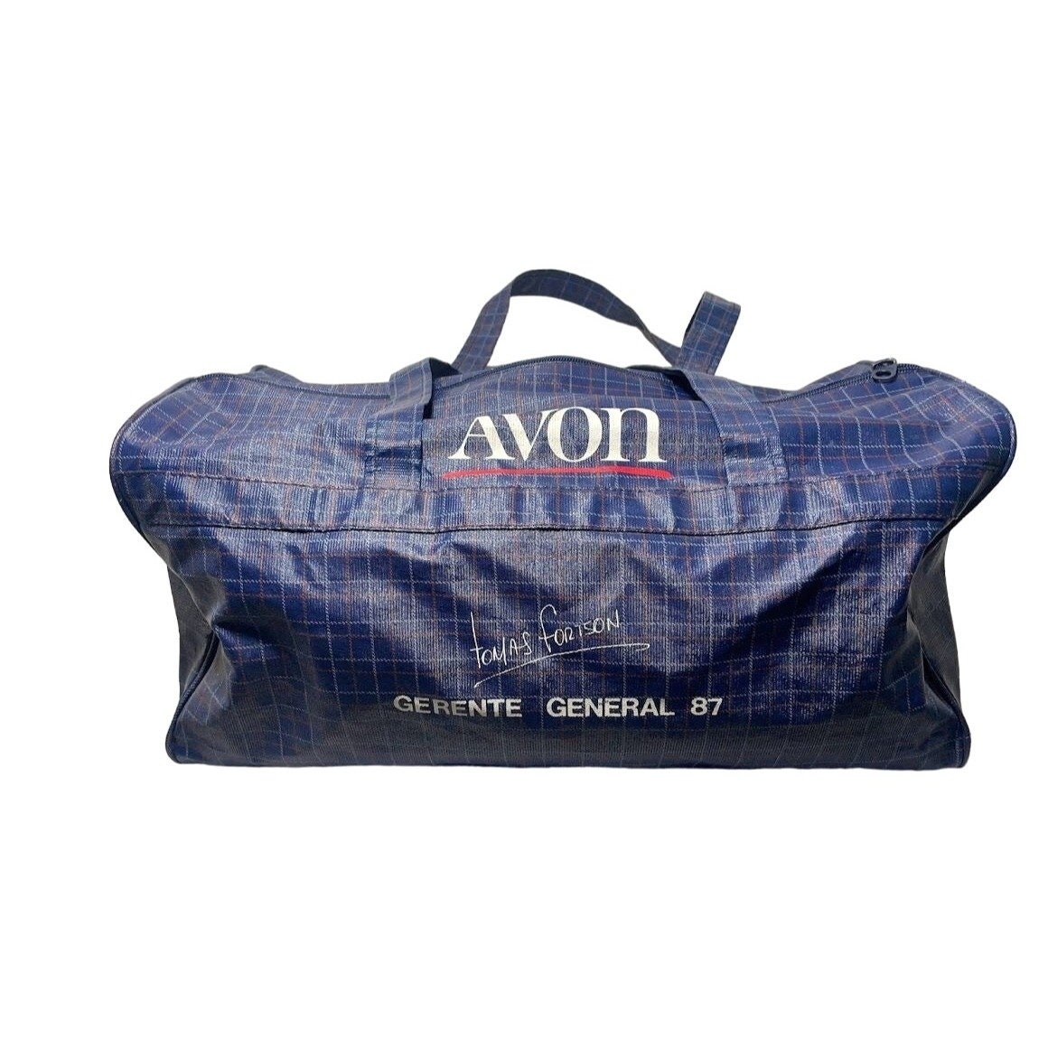 Vintage 1987 Avon Duffle Gym Travel Bag From Mexico gerente General 87 Etsy