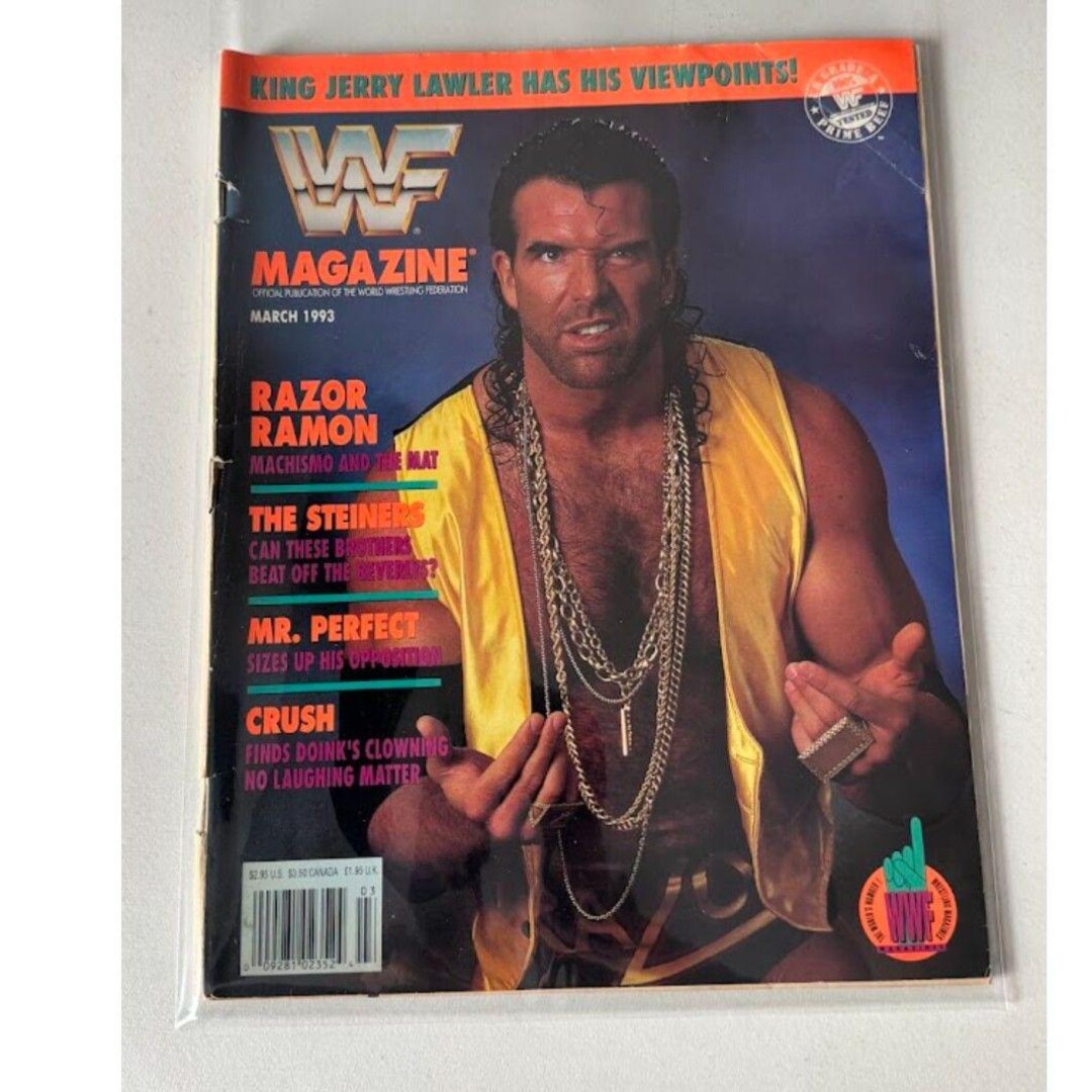 Wwf Magazine Razor Ramon WWF Magazine March 1993 Razor Ramon Scott Hall - Etsy