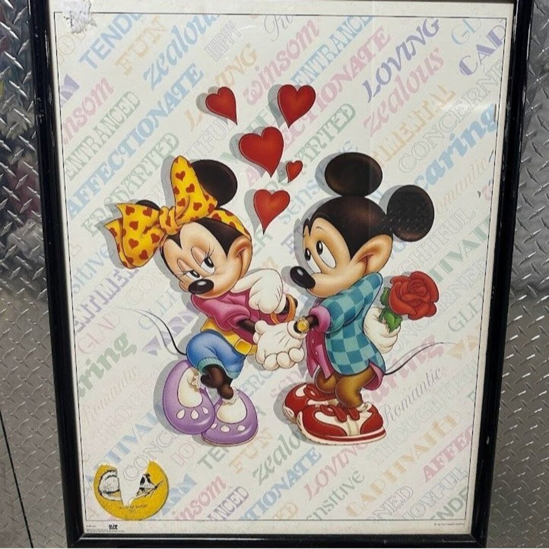 【額装セット】【DEATH NYC】Micky ＆ Minnie’s Love DEATH NYC】ミッキー・マウス＆キース・ヘリング - メルカリ