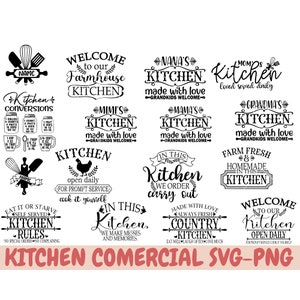 Kitchen Svg Bundle, Funny Kitchen Sign Svg, Baking Svg, Kitchen Towel Svg, Pot Holder Svg, Chef Svg, Png, Silhouette, Cricut, Cut Files
