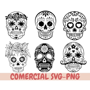 Sugar Skull svg, Tag der Toten Svg, 5 Mayo Svg, Totenkopf svg, Skelett Svg