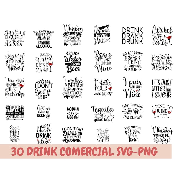 Alcohol Svg Bundle, Coaster Svg, Alcohol Quotes Svg Bundle, Wine Svg, Beer Svg, Funny Alcohol Svg, Whiskey Svg, Drinking Svg, Sassy Quotes