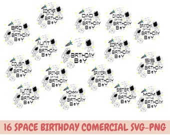 Space Themed Birthday, Space Birthday svg, Matching Family space Birthday, Space Birthday svg, Outer Space Birthday, Astronaut Birthday Boy