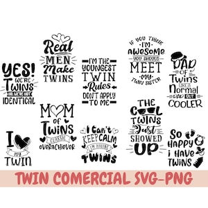 tweelingouders SVG, tweeling SVG, tweeling PNG, tweeling SVG bundel, tweeling, cricut, tweeling shirt PNG-bestanden, moeder van een tweeling SVG PNG, vader van een tweeling SVG PNG