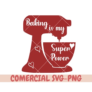 Baking is My Superpower, Apron is Cape SVG | Oven Mitt png, Kitchen Towel, Christmas Baking, Pot Holder, Cooking Sign Decor, Mug, Cut Files