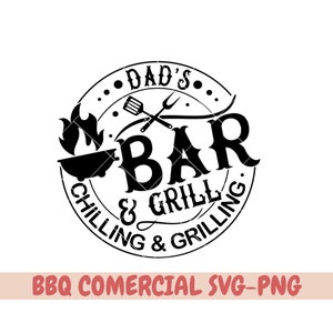 Barbecue SVG designs , BBQ svg , bbq svg, Grilling svg, Funny apron svg, Dad&#39;s Bar and Grill svg, barbecue Masters Svg