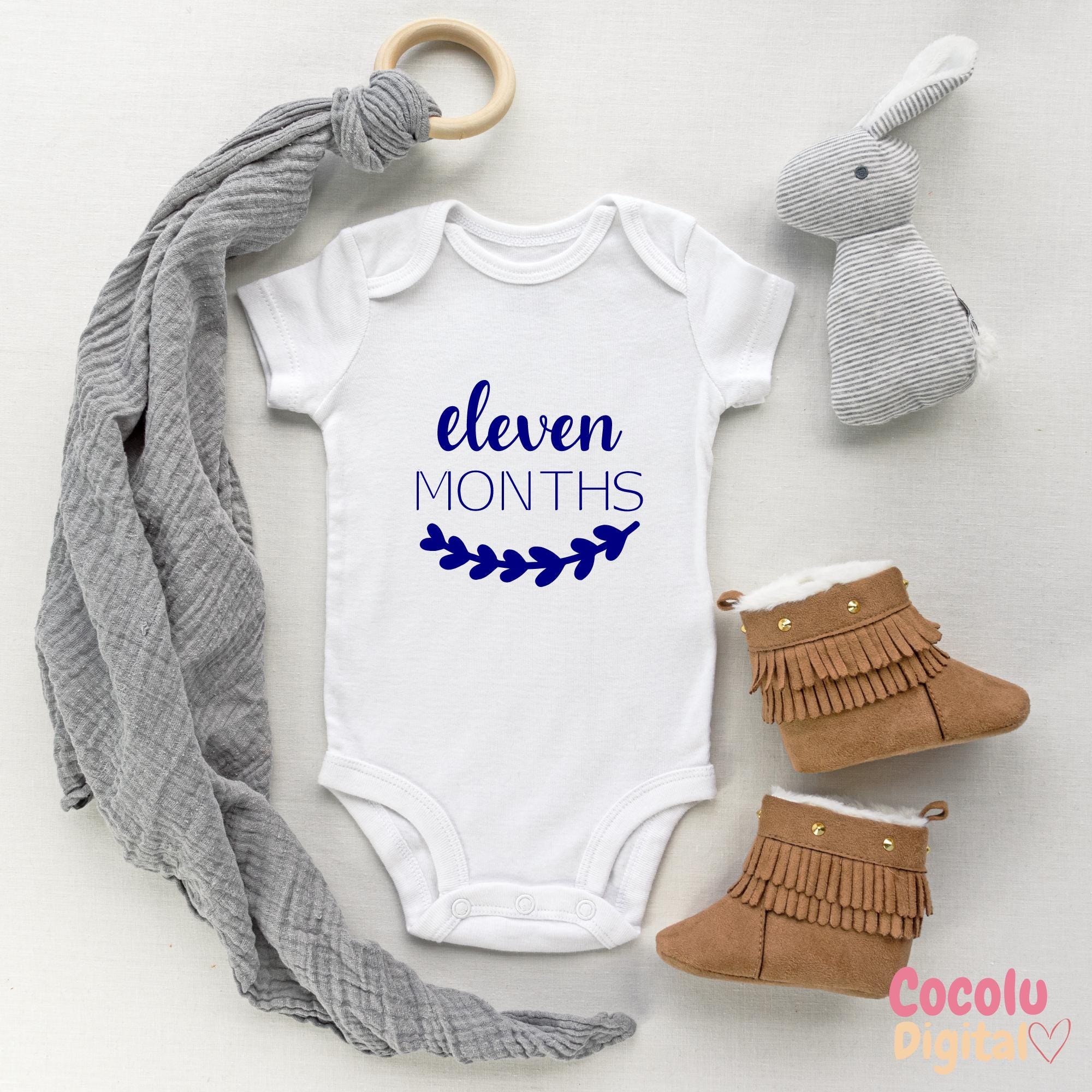 Milestone Months Svg, 12 Month Onesie SVG Designs, Baby Monthly Designs ...