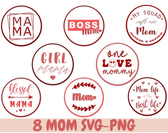 Mom Life Keychain SVG, Round Keychain SVG, Keychain Pattern SVG, Keychain Background svg, Mom Keychain svg, Round Acrylic Keychain svg, Key