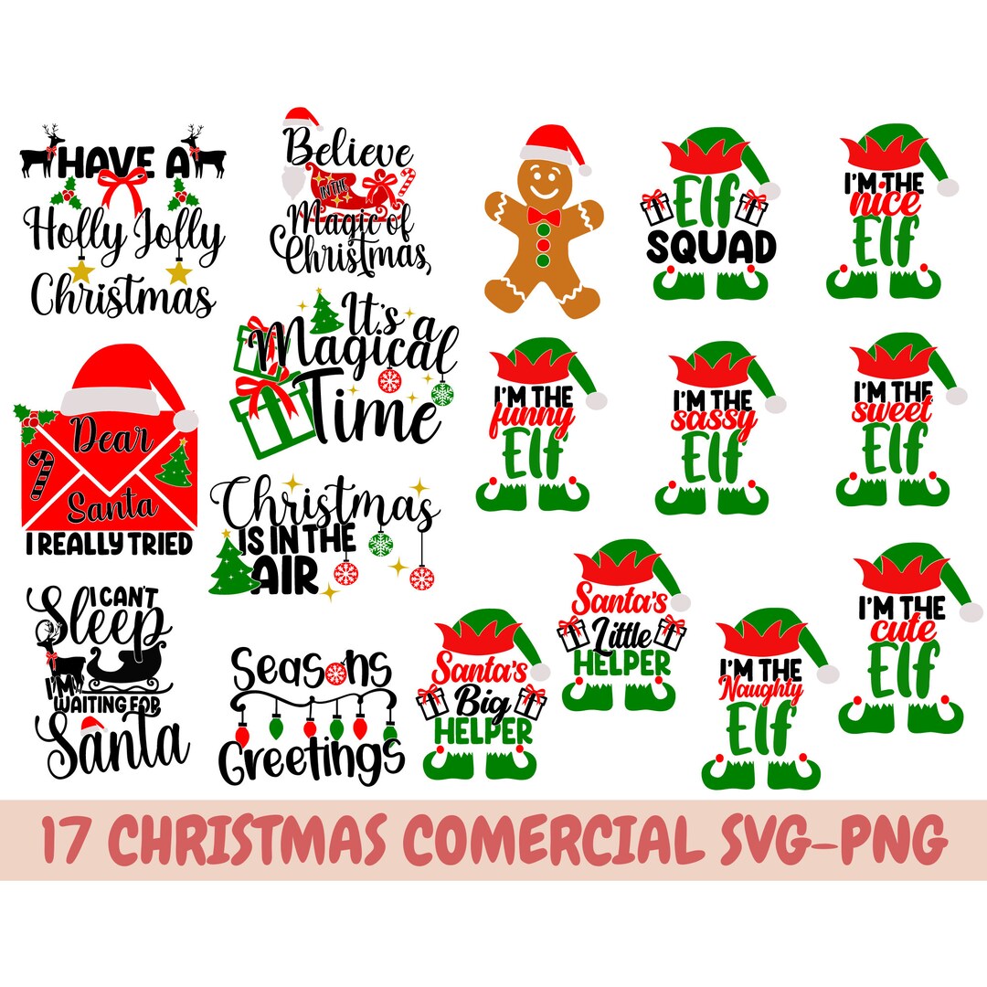 Elf Svg, Elf Hat and Feet SVG, Elf Family Matching, Family Christmas ...