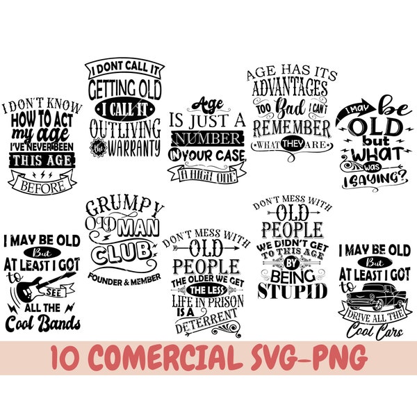 Getting Shirty Maglietta Grumpy Old Man Club – Compleanno/Pensionamento – Nero, Taglia M