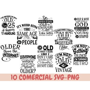 SVG de 50 anos, SVG vintage, não estou ficando velho, estou ficando retrô, não chegamos a essa idade por sermos estúpidos svg, Avós engraçados svg