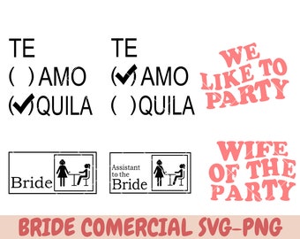 Bridal party svg bundle, Bachelorette shirt svg, Wedding svg, Bridesmaid svg gift, Maid of honor svg, Bride shirt svg png