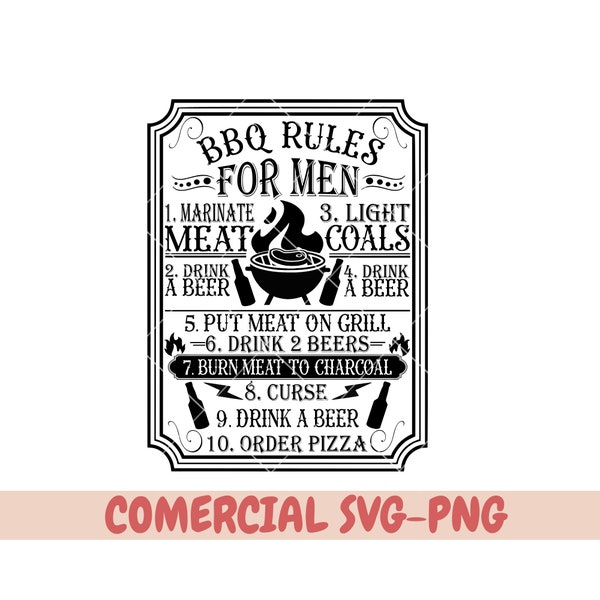 Bbq rules svg,bbq svg, Grilling svg bundle, Funny apron svg, Dad's Bar and Grill svg, barbecue Masters Svg, King Of The Grill SVG, men rule