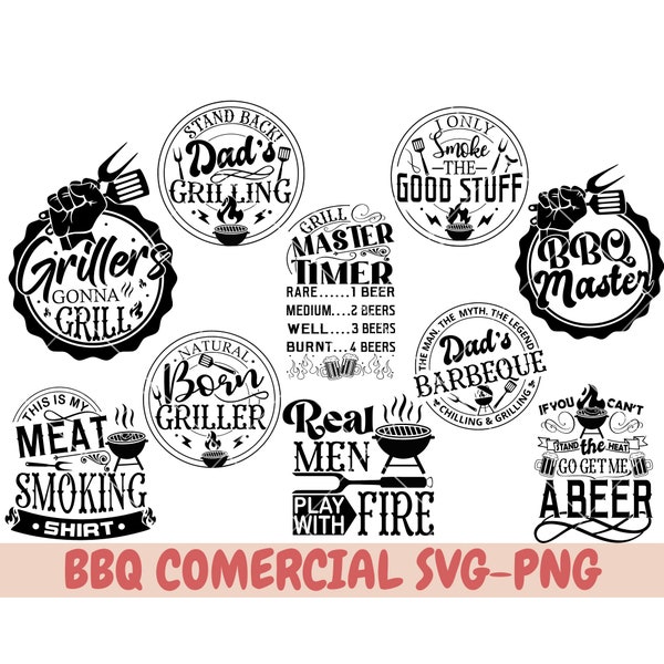 Barbecue SVG Bundle designs , BBQ svg bundle, bbq svg, Grilling svg bundle, Funny apron svg, Dad's Bar and Grill svg, Fathers Barbecue day